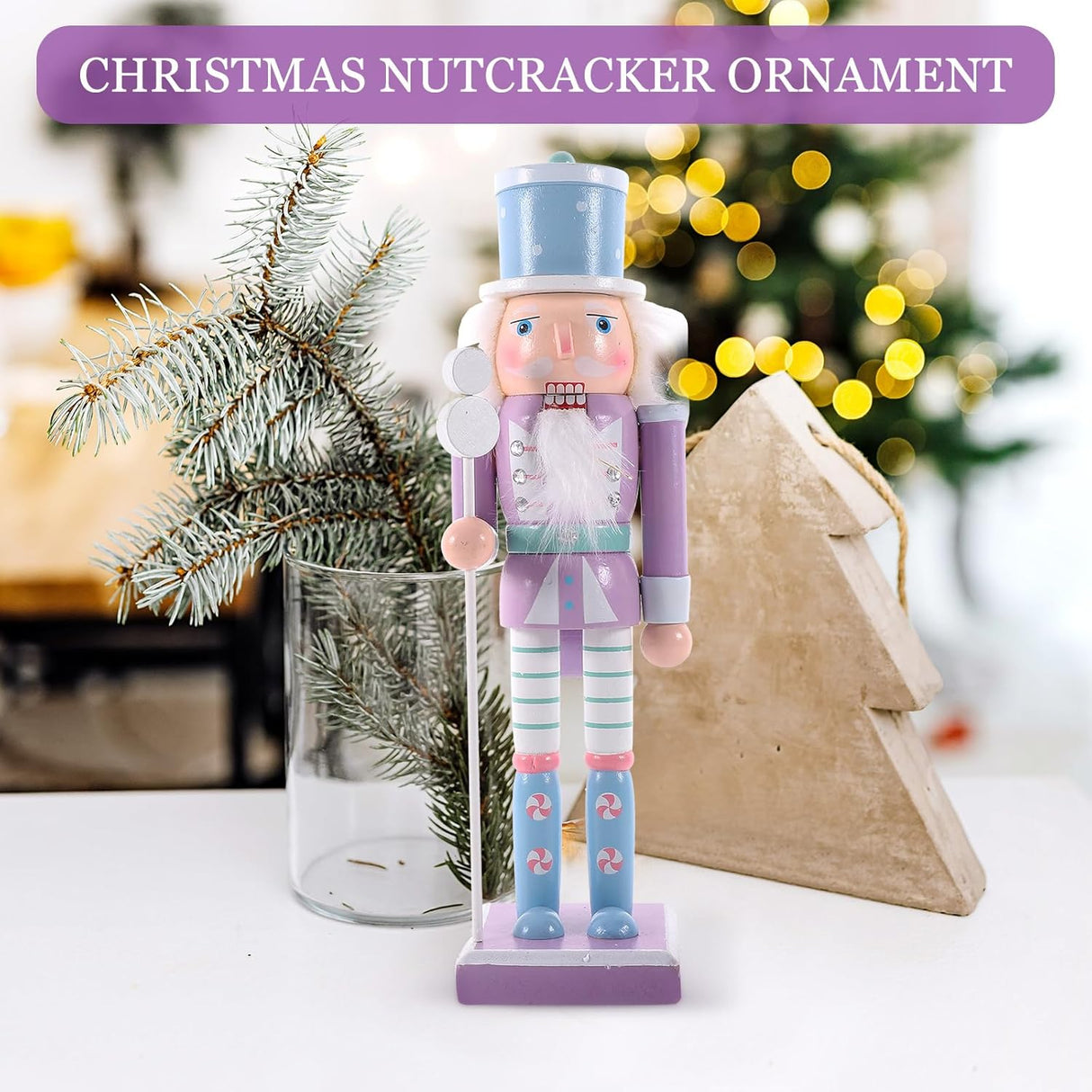 Soldado de Nuez de Madera para Navidad - Adorno Festivo