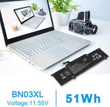 Batería BN03XL L77034-005 para HP Envy X360 2020