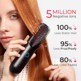 Cepillo alisador de pelo inalámbrico mini portátil