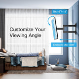 Soporte de pared PERLESMITH para TV 26-60 Full Motion PSMFK12