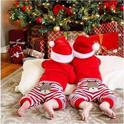 Conjunto de traje de Navidad de 4 piezas Baby Girls