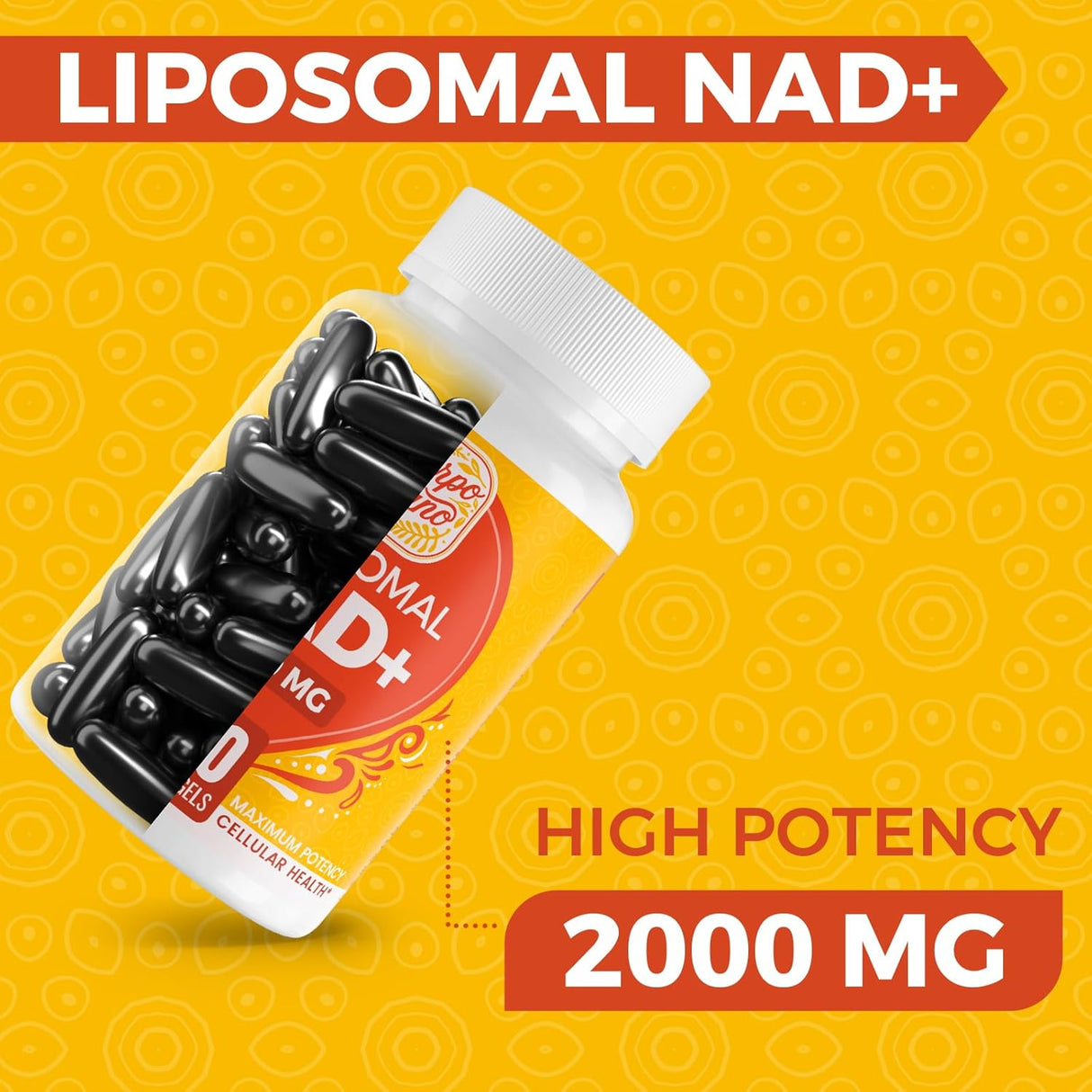 Suplemento Liposomal NAD 2000 MG Alta  Potencia NAD