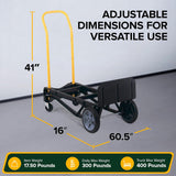 Carretilla Convertible Harper Trucks, Estructura Nylon, Ruedas Neumáticas