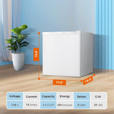Congelador vertical compacto con puerta individual