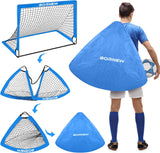 2 porterias de futbol para diversión en patio, de niños