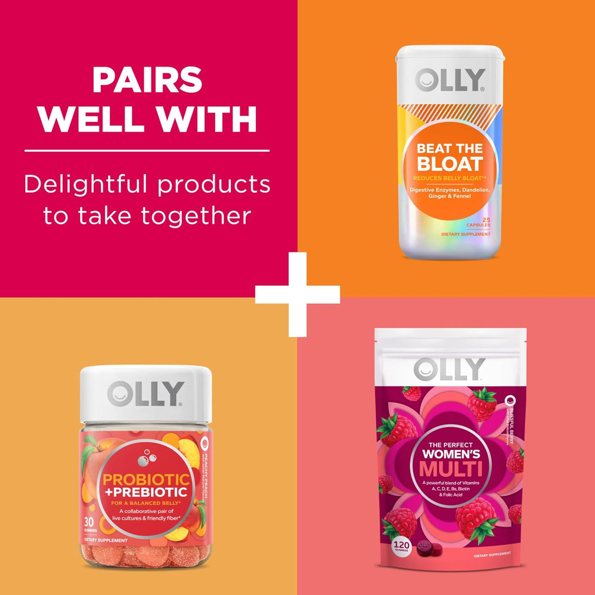 OLLY Suplementos de gomitas para el metabolismo vinagre sidra