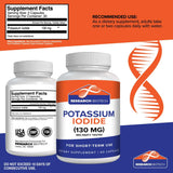 Suplemento de yoduro de potasio de 130 mg pack de 5 300 und
