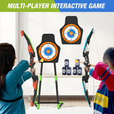 Juego de Arcos y Flechas LED para Niños, 24 Flechas, 2 Carcaj
