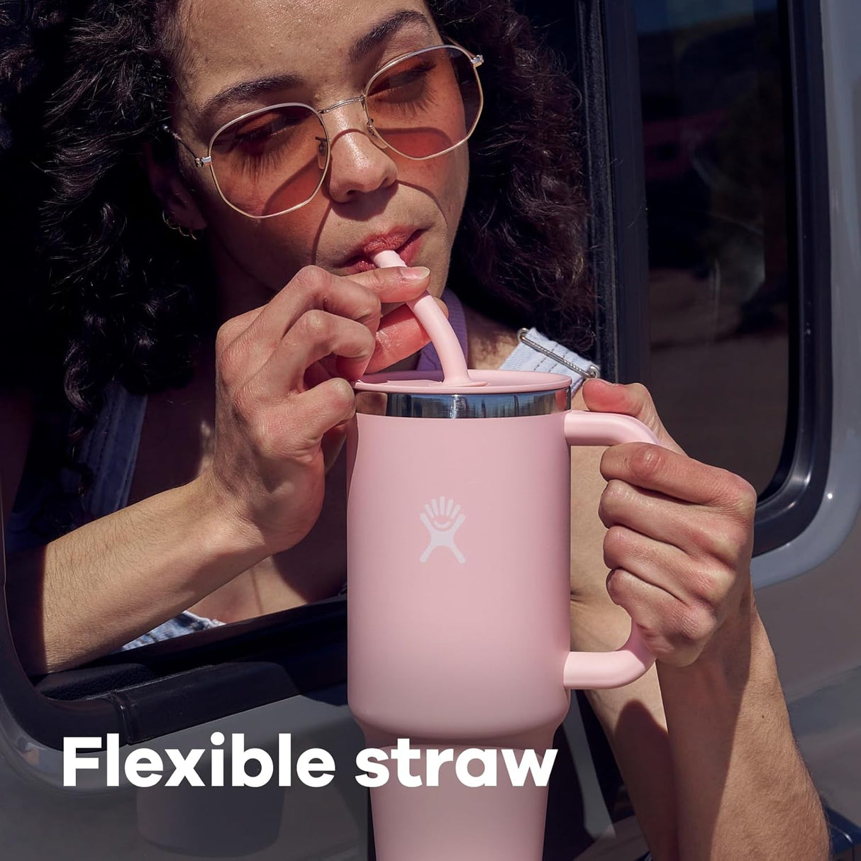 Vaso Térmico Hydro Flask con Tapa y Popote, Modelo Insulado
