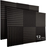 Paneles Acústicos JBER 12 Pack, 1 x 12 x 12, Aislantes