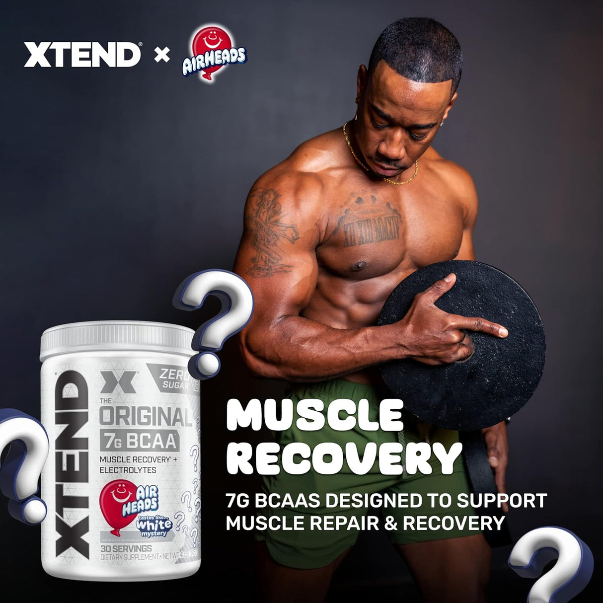 Xtend BCAA en polvo Airheads, 7g BCAA, 30 porciones