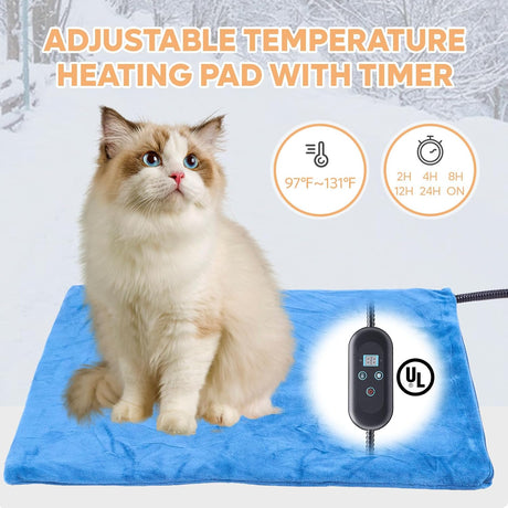 Casa Calentada para Gatos Bestier con Aislamiento y Timer