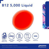 Pure Encapsulations Líquido B12 5,000 de metilcobalamina 1oz