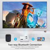 Proyector 1080P Nativo, WiFi y Bluetooth, Cine en Casa 300