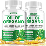 Aceite de Orégano con Semilla Negra, 400 cápsulas, Orgánico, Alto en Carvacrol