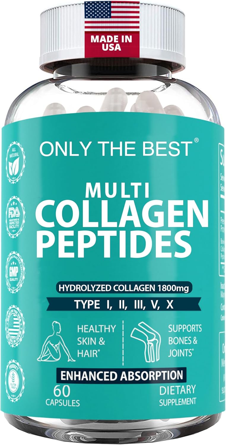 Colágeno Multi para Mujeres y Hombres 1800mg 90 cápsulas