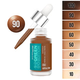 Cuidado Facial de aceite tintado ajustable cobertura natural