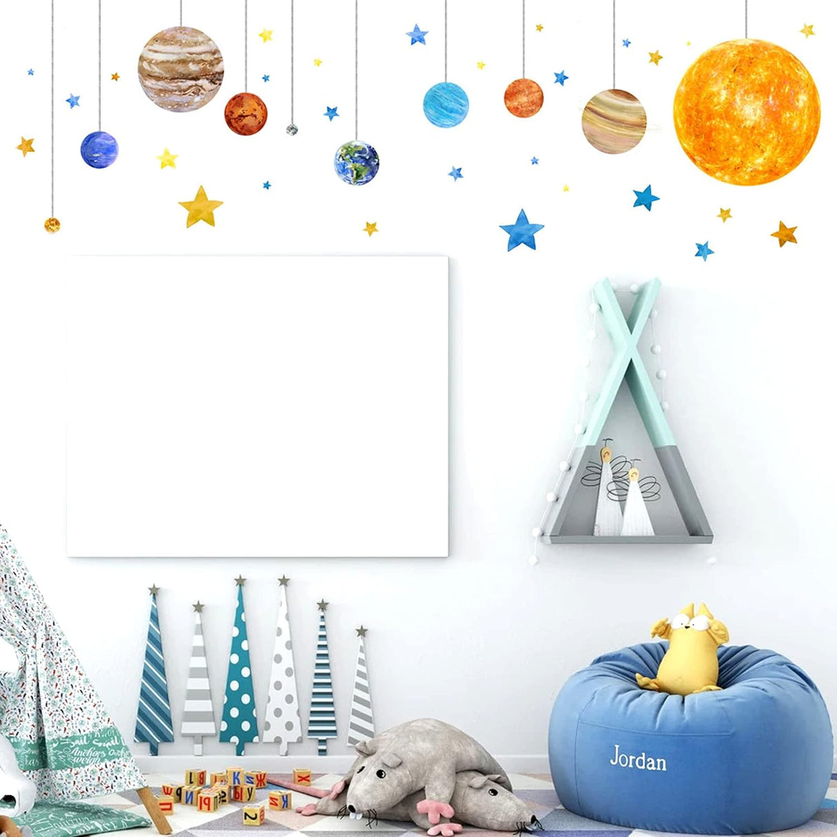 Stickers de Planetas y Espacio, Decoración Infantil, Modelo XYZ
