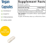 Suplemento Glicinato de zinc 60 cápsulas  20 mg glicinato