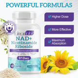 Suplemento de NAD+ - Nicotinamida Ribósido - 120 Cápsulas