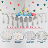 Hamaca Gigante para Peluches con Luz LED, Organizador 56