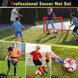 Juego de portería de fútbol desplegable con red para niños