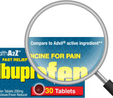 Ibuprofen Tablets 200mg SaludA2Z 720 Tab Paquete Valor