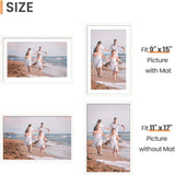 Marco de Fotos 11x17, con Mat 9x15 o Sin Mat, Colgante