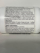 SueñoFácil Diphenhydramina 50mg, 220 Softgels, Sin hábito