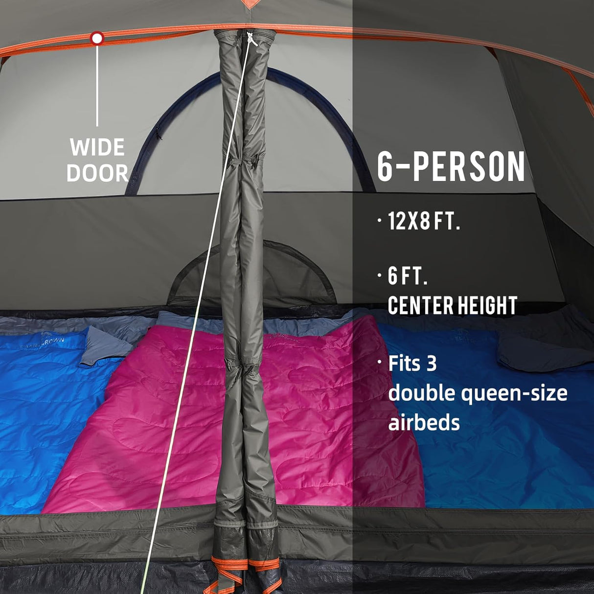 Tienda de campaña CAMEL CROWN para 4/6 personas impermeable