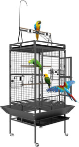 Jaula para pájaros de 82 pulgadas y bandeja inferior