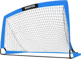 Porteria portatil para juego, color azul, con bolsa transparente