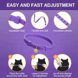 4 collares calmantes para gatos color lila Weewooday