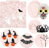 Moldes de Silicona Halloween 6 Pcs - Decoración para Repostería