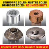 Juego de Llaves Hexagonales SAE Powerbuilt, 9 Piezas, 240096