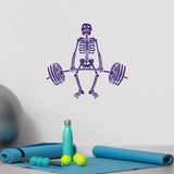 Vinilo Pared Esqueleto Gimnasio Stickers Decorativos g8699