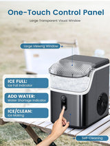 Máquina de Hielo COWSAR, Hielo Triturado, 34Lbs/Día, Auto-Limpieza
