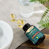 Suplemento de Omega 3 Fish Oil, 2400 mg, 60 cápsulas