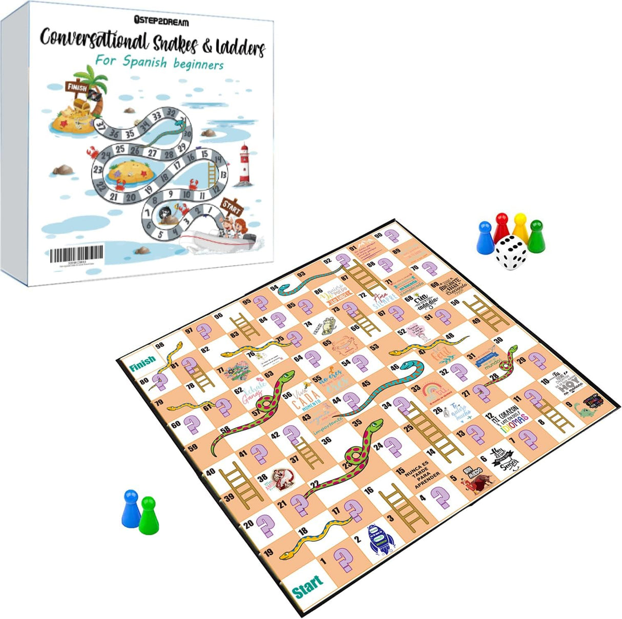 Juego de Mesa Conversacional Español 1step2dream - Niños