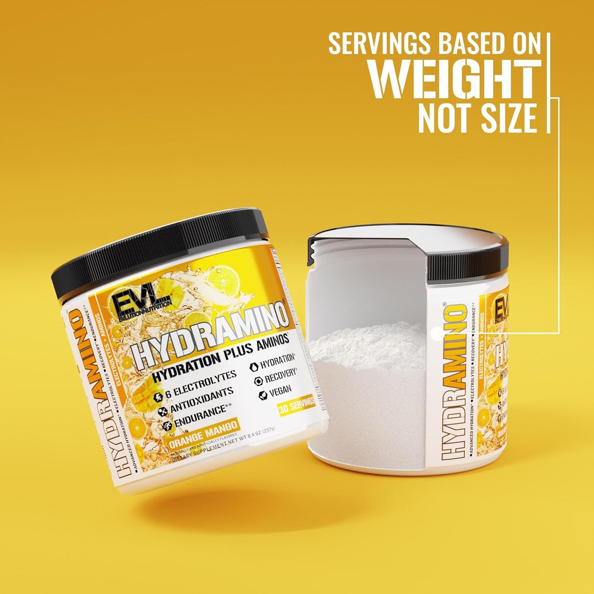 Evlution Nutrition Hidramino Hidratación, 6 electrolitos, 30 serv