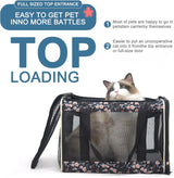 Transportín para Gatos EXPAWLORER, Grande, Aprobado Aerolínea