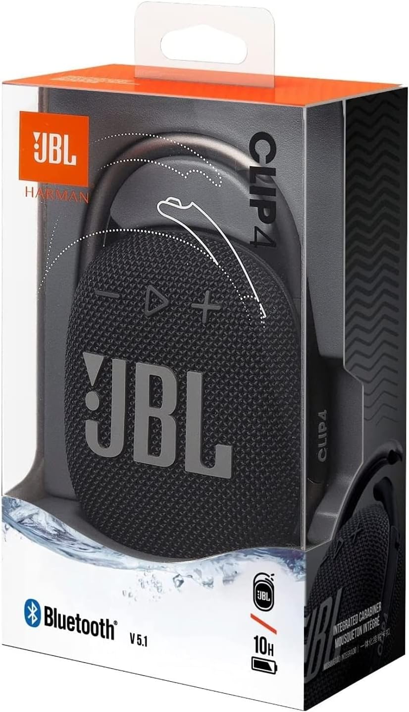 Altavoces Bluetooth Inalámbricos JBL Clip 4 a Prueba de Agua