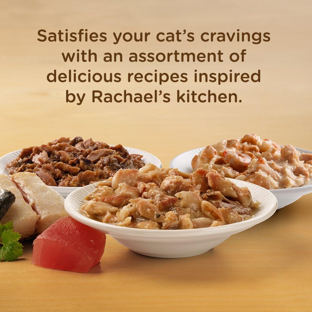 Comida Húmeda para Gatos Nutrish, Rachael Ray, Sin Granos, 12 Pzs