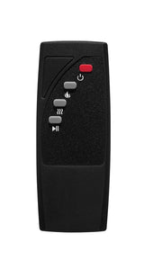 Calentador eléctrico de leña con cama de ascua realista