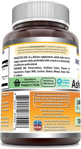 Suplemento de Ashwagandha Amazing Formulas 3000 mg 120 cápsulas