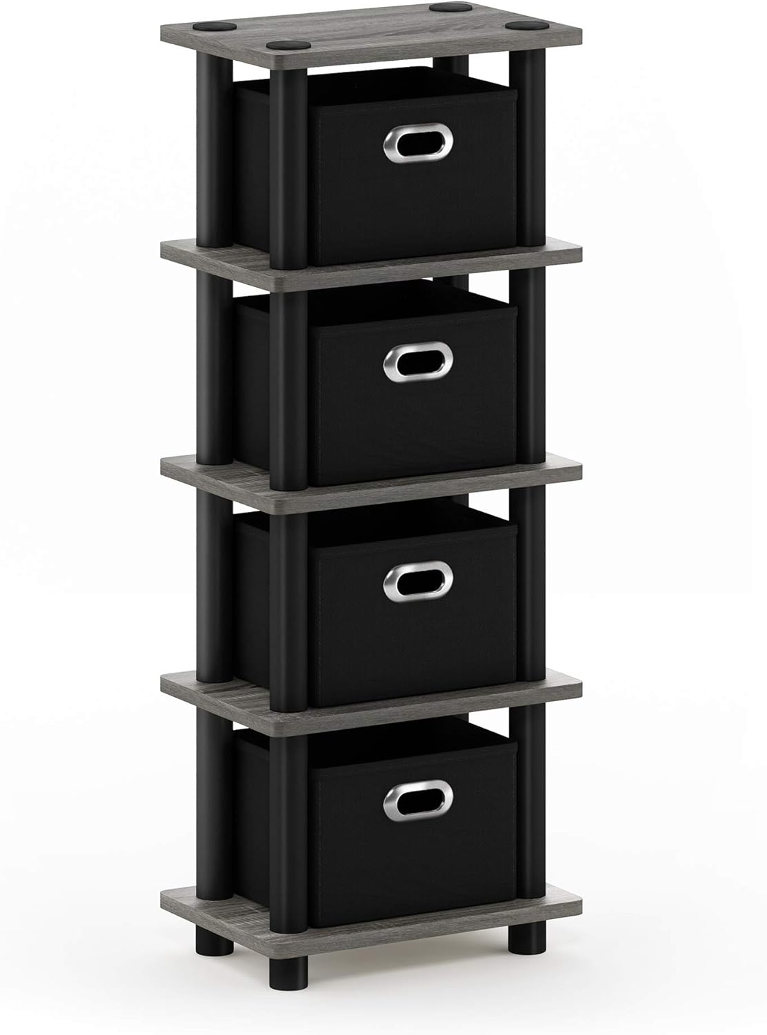 Estante FURINNO Turn-N-Tube con 4 compartimentos, modelo LACi
