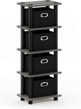 Estante FURINNO Turn-N-Tube con 4 compartimentos, modelo LACi