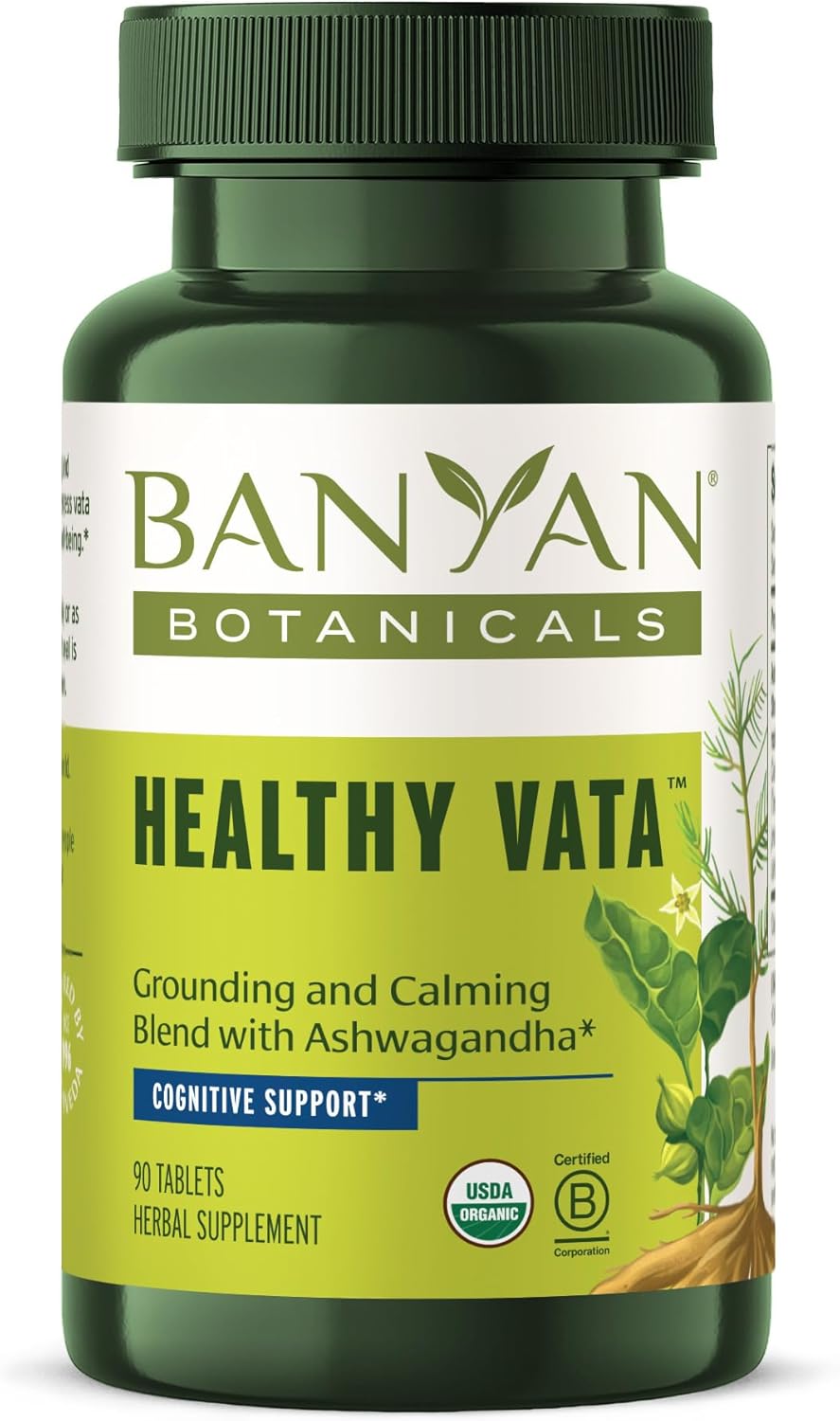 Suplemento Healthy Vata de Hierbas Orgánicas Ayurvédicas