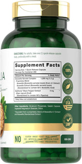 Cápsulas Extracto de Boswellia Serrata con Pimienta Negra 1200mg