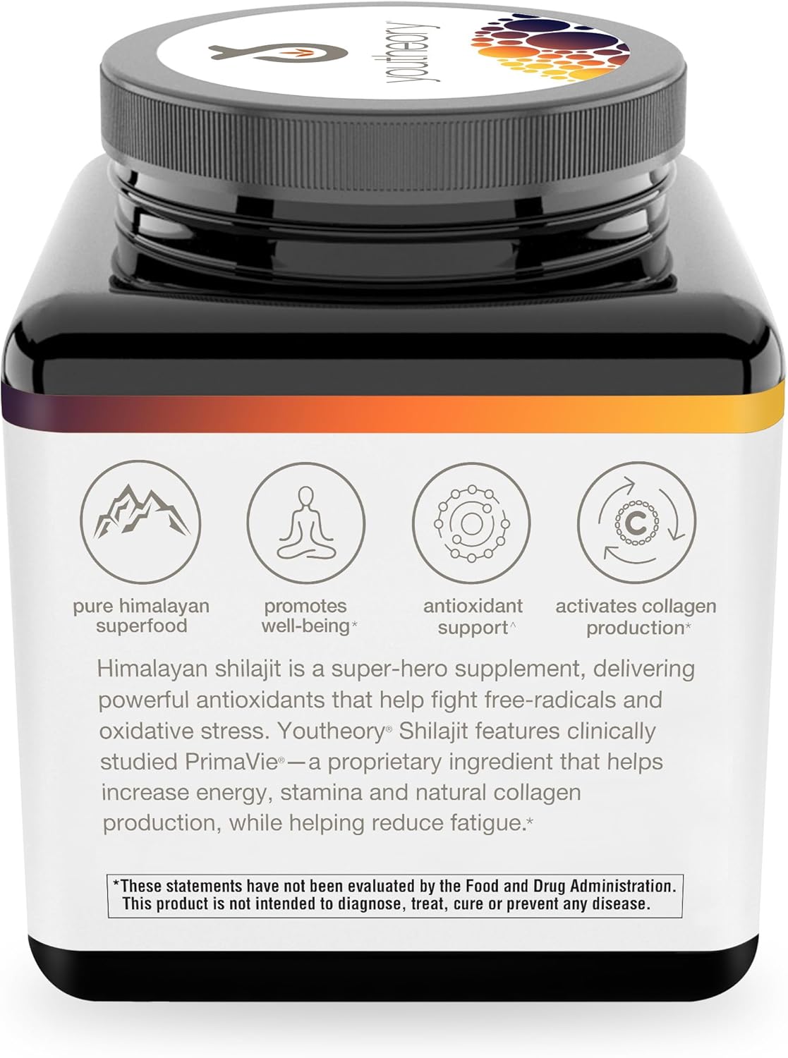 Youtheory Shilajit Cápsulas Avanzadas 90 Veganas